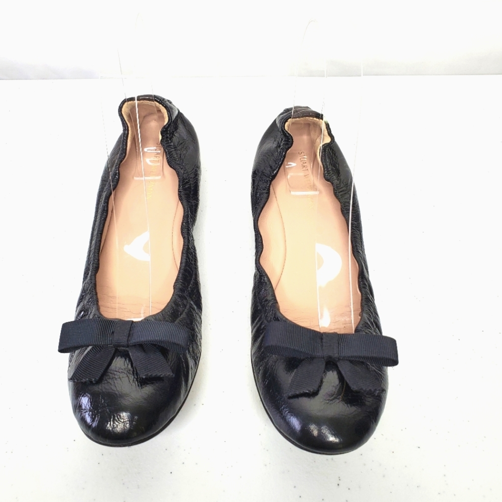 COPY - Stuart Weitzman Raven Ballet Flats Black Leather Size 8M